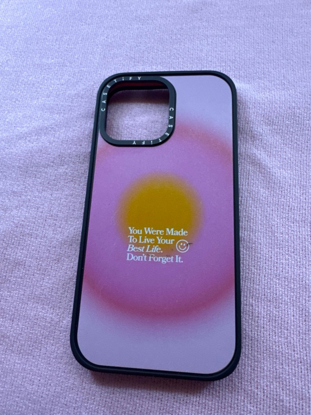 Case-Mate Purple Gradient Phone Case with Motivational Print